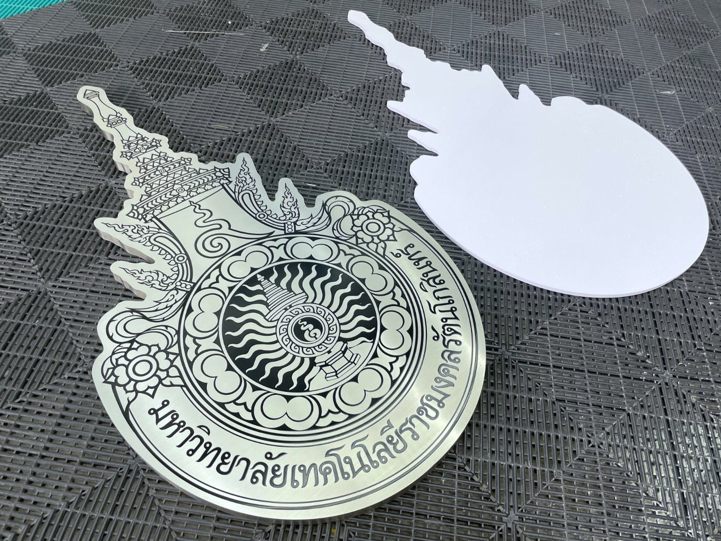 Emblem, stainless steel, UV printing 