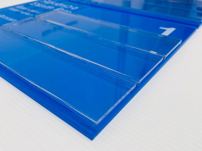 Acrylic frame for inserting documents