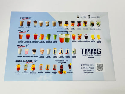 Plastic Menu Board HIP Plaswood