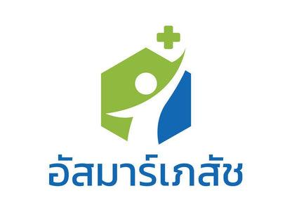 ออกแบบโลโก้ (Logo Design) ร้านขายยา drug store logo design เขียว ฟ้า น้ำเงิน clean modern โมเติร์น ทันสมัย