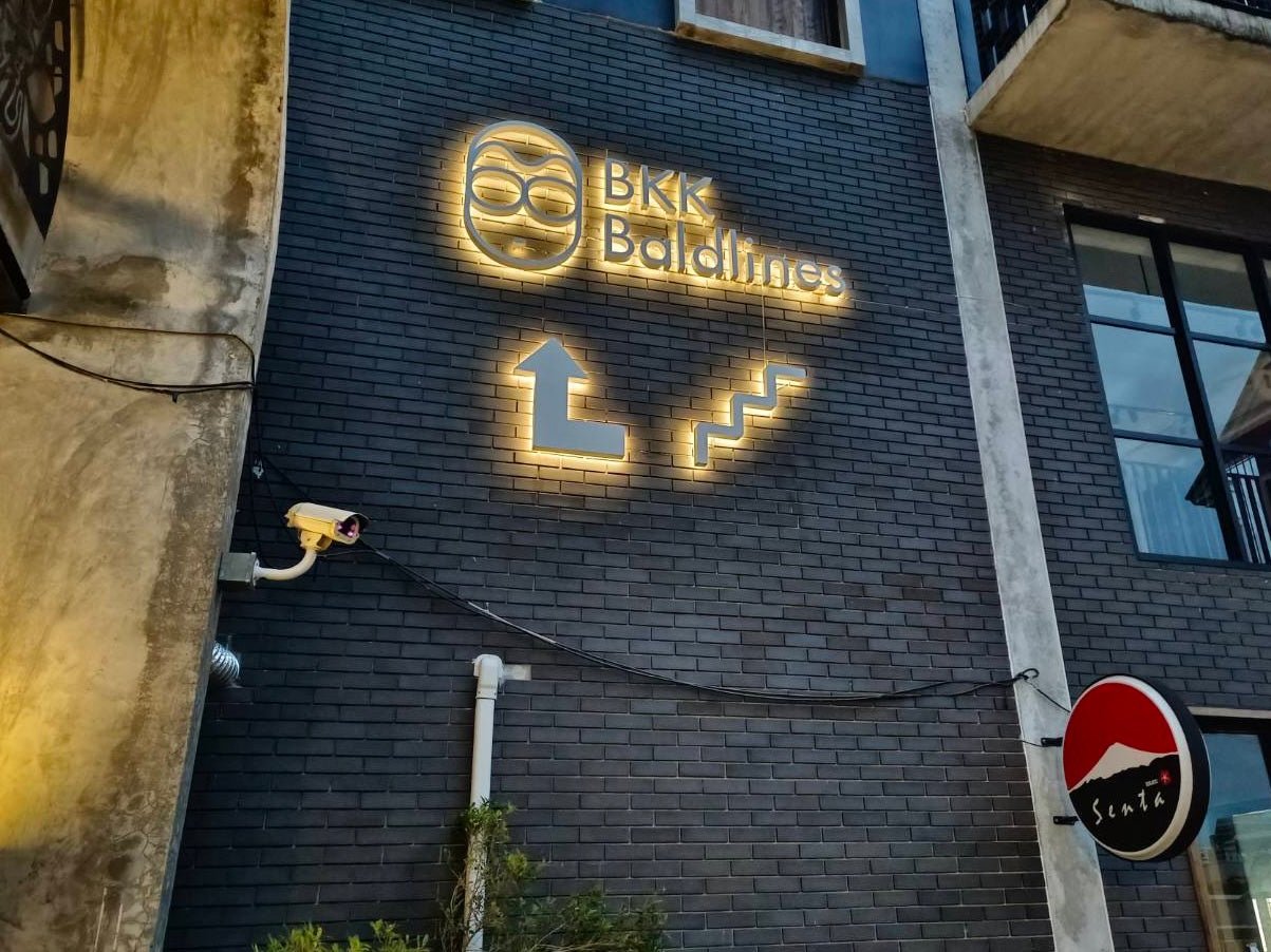 backlit logo sign